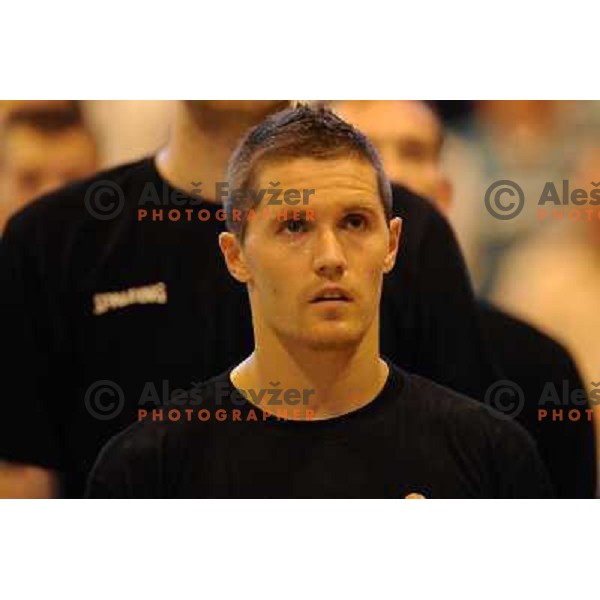 Jaka Lakovic at the basketball game Slovenia - Macedonia, friendly match before the FIBA World Championship Turkey 2010, Ptuj 