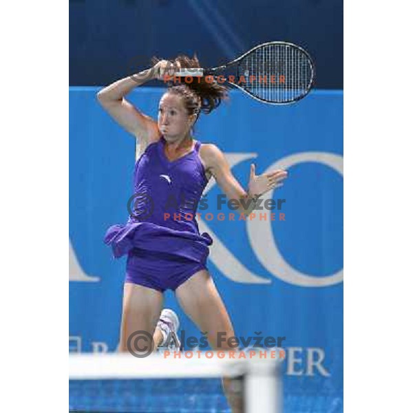 Jelena Jankovic of Serbia in action during the first round of the doubles at WTA Banka Koper Slovenia Open tennis tournament, played in SRC Marina, Portoroz, Slovenia on July 21, 2010 