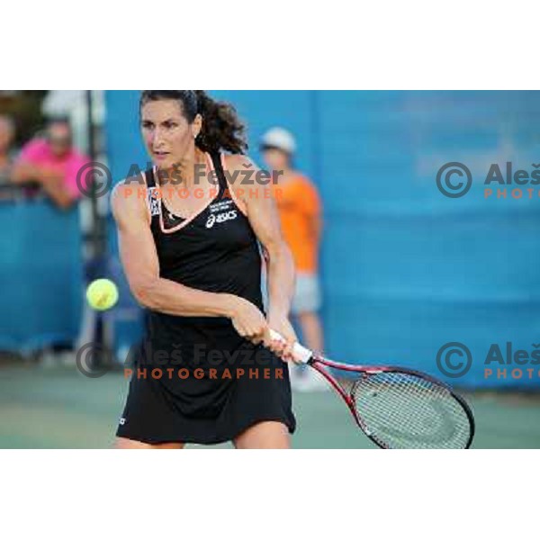 Virginie Razzano of France in action during second round of WTA Banka Koper Slovenia Open tennis tournament, played in SRC Marina, Portoroz, Slovenia on July 21, 2010 