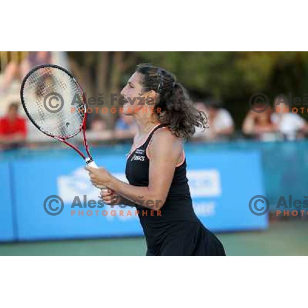 Virginie Razzano of France in action during second round of WTA Banka Koper Slovenia Open tennis tournament, played in SRC Marina, Portoroz, Slovenia on July 21, 2010 