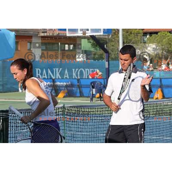 Jelena Jankovic of Serbia during practice session of WTA Banka Koper Slovenia Open tennis tournament, played in SRC Marina, Portoroz, Slovenia on July 21, 2010 