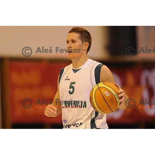 Jaka Lakovic at the basketball game Slovenia - Macedonia, friendly match before the FIBA World Championship Turkey 2010, Ptuj 