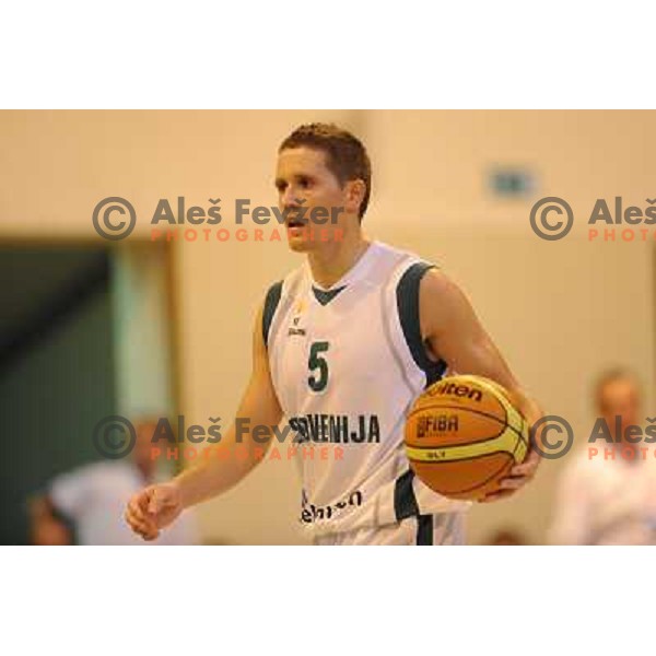 Jaka Lakovic at the basketball game Slovenia - Macedonia, friendly match before the FIBA World Championship Turkey 2010, Ptuj 