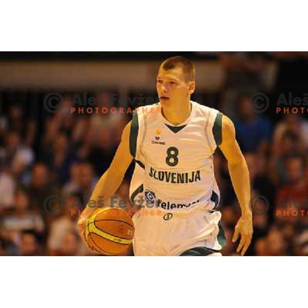 Jaka Klobucar at the basketball game Slovenia - Macedonia, friendly match before the FIBA World Championship Turkey 2010, Ptuj 