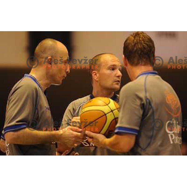 referees at the basketball game Slovenia - Macedonia, friendly match before the FIBA World Championship Turkey 2010, Ptuj 