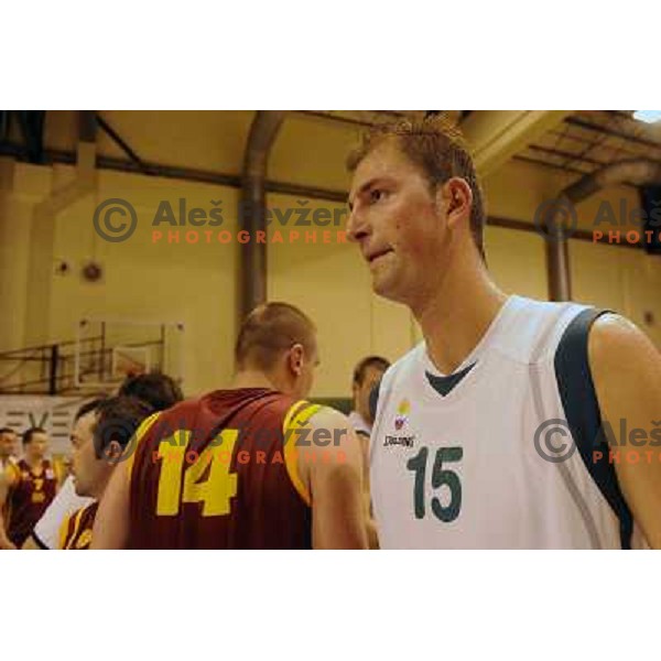 Primoz Brezec at the basketball game Slovenia - Macedonia, friendly match before the FIBA World Championship Turkey 2010, Ptuj 