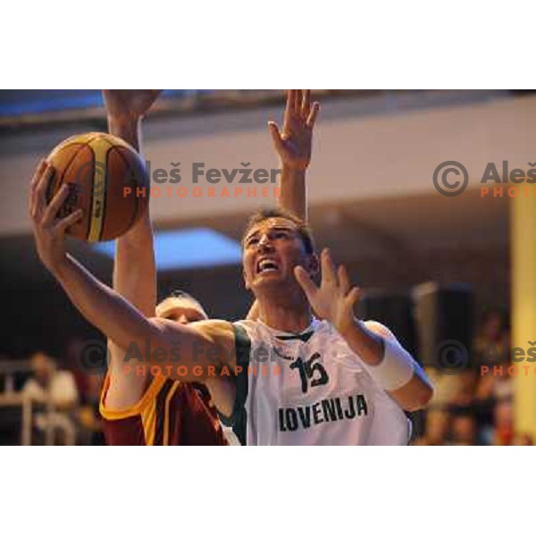 Primoz Brezec at the basketball game Slovenia - Macedonia, friendly match before the FIBA World Championship Turkey 2010, Ptuj 