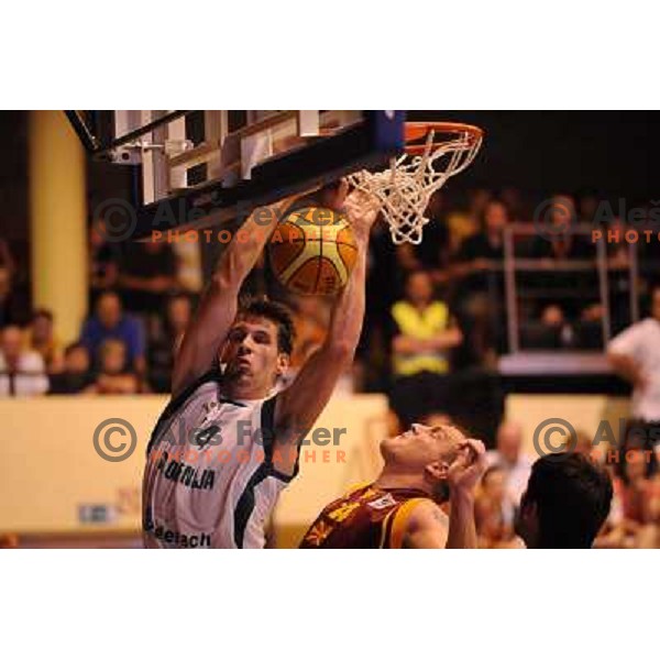 Gasper Vidmar at the basketball game Slovenia - Macedonia, friendly match before the FIBA World Championship Turkey 2010, Ptuj 