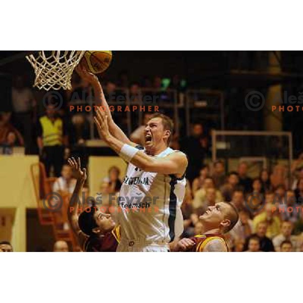 Primoz Brezec at the basketball game Slovenia - Macedonia, friendly match before the FIBA World Championship Turkey 2010, Ptuj 