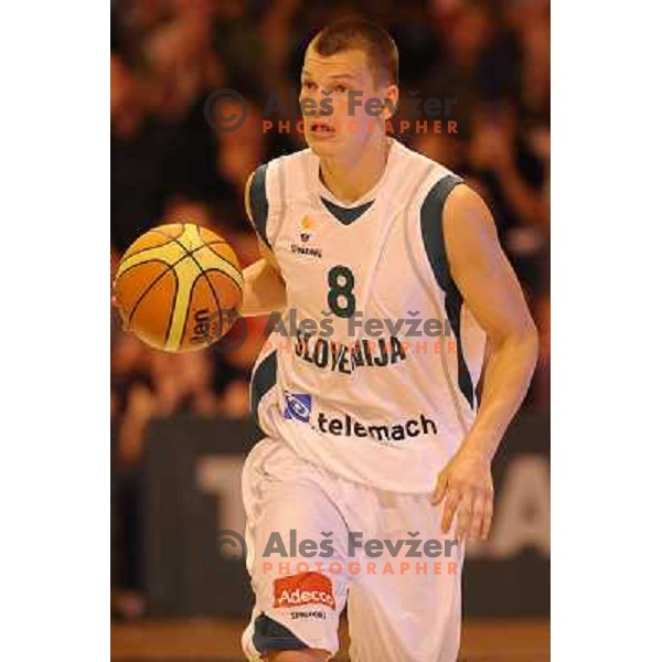 Jaka Klobucar at the basketball game Slovenia - Macedonia, friendly match before the FIBA World Championship Turkey 2010, Ptuj 