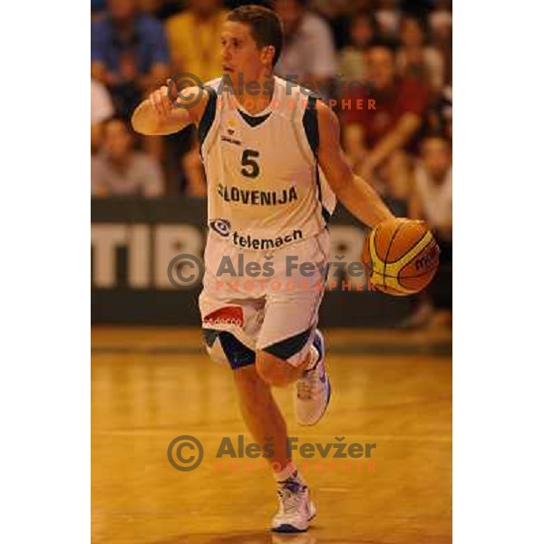 Jaka Lakovic at the basketball game Slovenia - Macedonia, friendly match before the FIBA World Championship Turkey 2010, Ptuj 