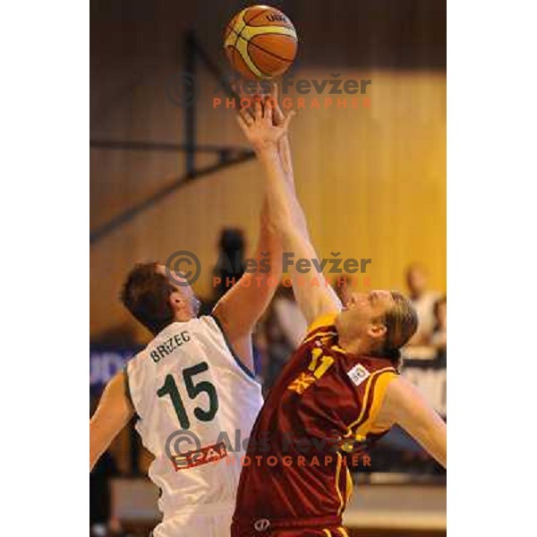 Primoz Brezec at the basketball game Slovenia - Macedonia, friendly match before the FIBA World Championship Turkey 2010, Ptuj 