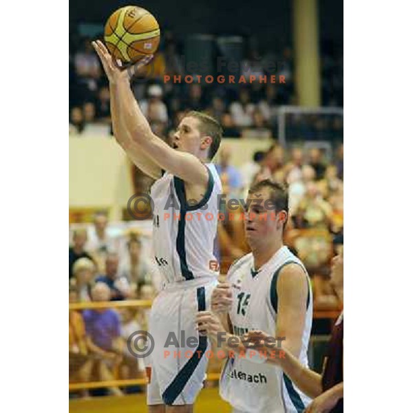 Jaka Lakovic, Primoz Brezec at the basketball game Slovenia - Macedonia, friendly match before the FIBA World Championship Turkey 2010, Ptuj 