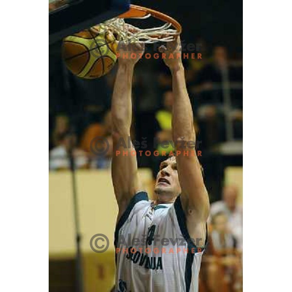 Gasper Vidmar at the basketball game Slovenia - Macedonia, friendly match before the FIBA World Championship Turkey 2010, Ptuj 
