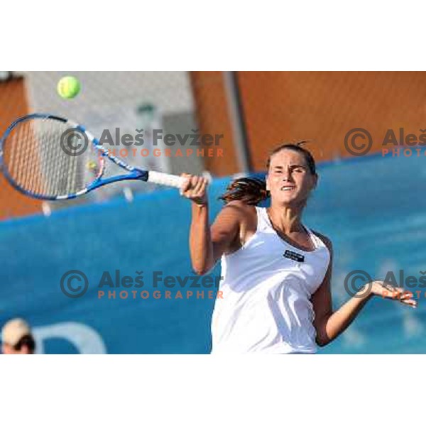 Ksenia Pervak of Russia in action during the second round of WTA Banka Koper Slovenia Open tennis tournament, played in SRC Marina, Portoroz, Slovenia on July 22, 2010 