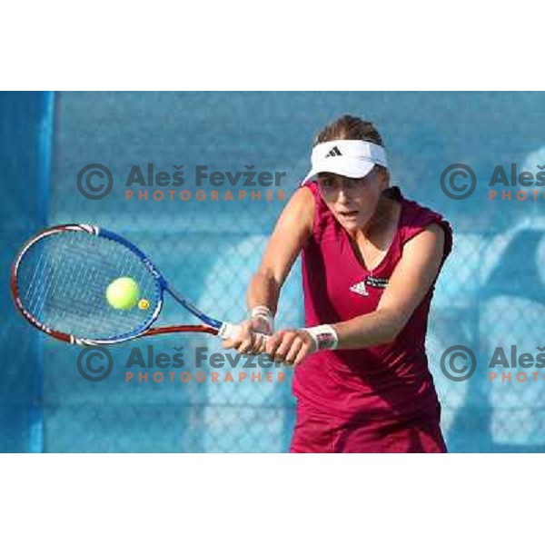 Ksenia Pervak of Russia in action during the second round of WTA Banka Koper Slovenia Open tennis tournament, played in SRC Marina, Portoroz, Slovenia on July 22, 2010 