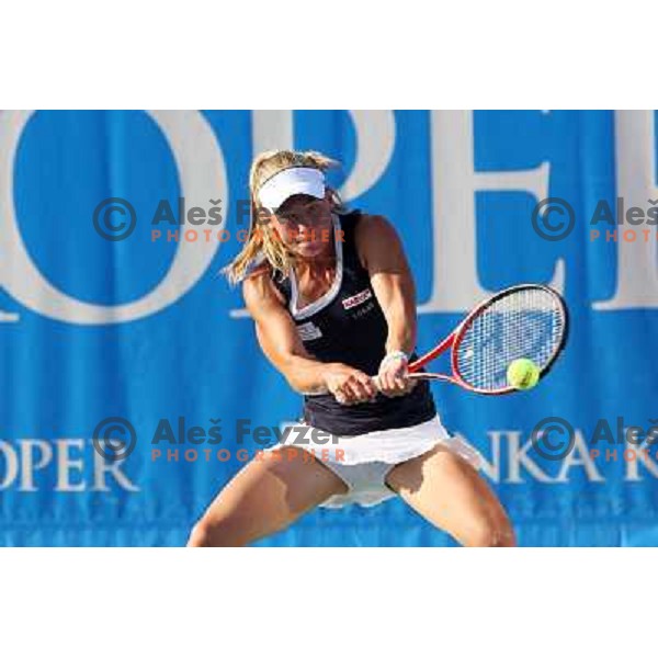 Johanna Larsson of Sweden in action during the second round of WTA Banka Koper Slovenia Open tennis tournament, played in SRC Marina, Portoroz, Slovenia on July 22, 2010 