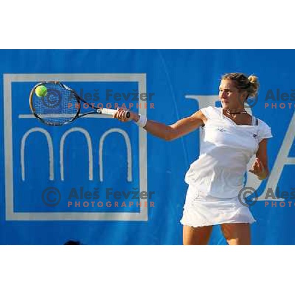 Maria Elena Camerin of Italy in action during the second round of WTA Banka Koper Slovenia Open tennis tournament, played in SRC Marina, Portoroz, Slovenia on July 22, 2010 