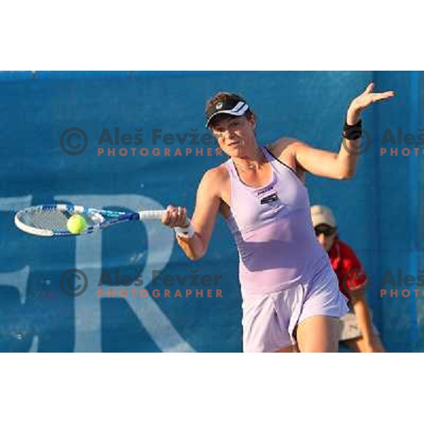 Anastasia Pavlyuchenkova of Russia in action during the second round of WTA Banka Koper Slovenia Open tennis tournament, played in SRC Marina, Portoroz, Slovenia on July 22, 2010 