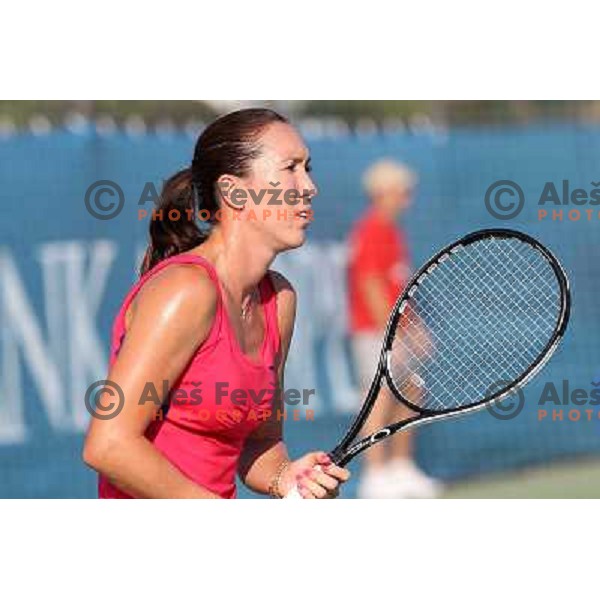 Jelena Jankovic of Serbia in action practice session at WTA Banka Koper Slovenia Open tennis tournament, played in SRC Marina, Portoroz, Slovenia on July 22, 2010 