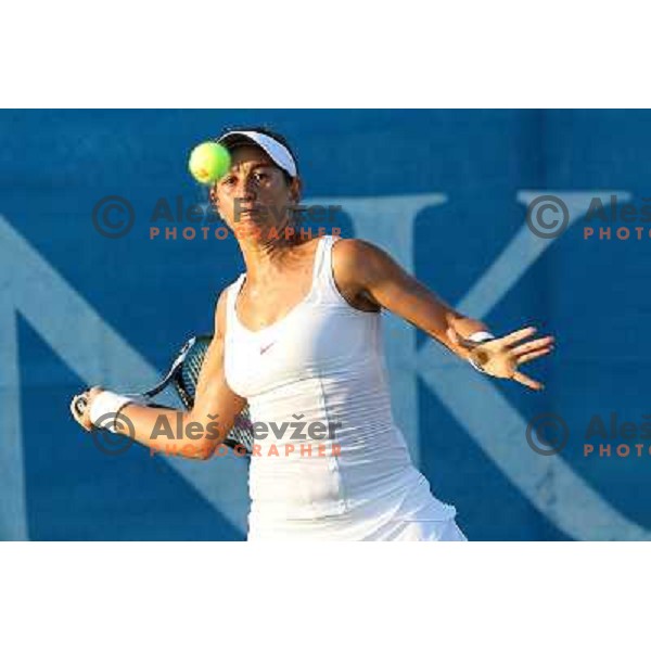 Rossana de los Rios of Paraguay in action during the second round of WTA Banka Koper Slovenia Open tennis tournament, played in SRC Marina, Portoroz, Slovenia on July 22, 2010 