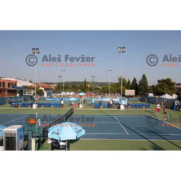 Jelena Jankovic of Serbia in action during practice session at WTA Banka Koper Slovenia Open tennis tournament, played in SRC Marina, Portoroz, Slovenia on July 22, 2010 