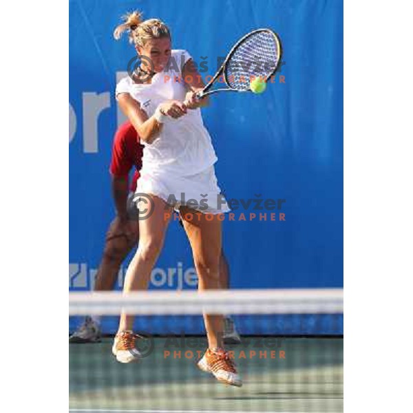 Ksenia Pervak of Russia in action during the second round of WTA Banka Koper Slovenia Open tennis tournament, played in SRC Marina, Portoroz, Slovenia on July 22, 2010 