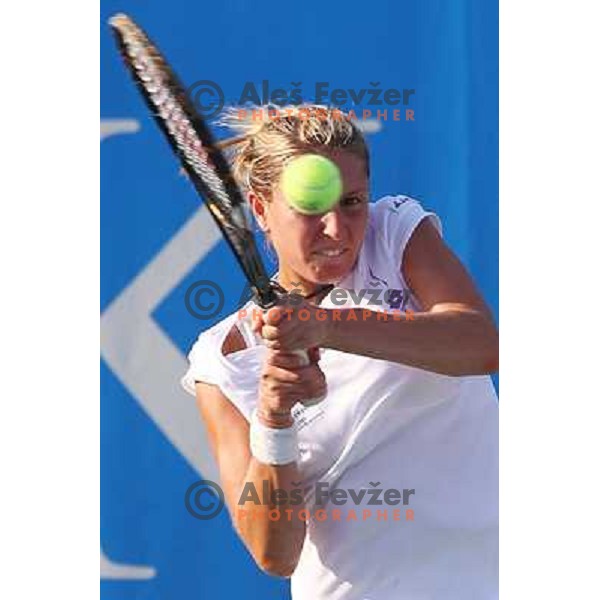 Maria Elena Camerin of Italy in action during the second round of WTA Banka Koper Slovenia Open tennis tournament, played in SRC Marina, Portoroz, Slovenia on July 22, 2010 