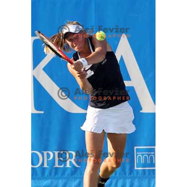 Johanna Larsson of Sweden in action during the second round of WTA Banka Koper Slovenia Open tennis tournament, played in SRC Marina, Portoroz, Slovenia on July 22, 2010 
