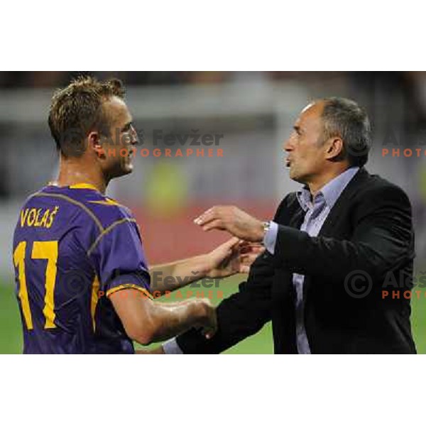 Darko Miilanic , Dalibor Volas at the football game Maribor - Videoton, played in the qualifier for Uefa Europa League, Maribor, 22.07.2010, Maribor won 2:0 and proceeds to the next round 