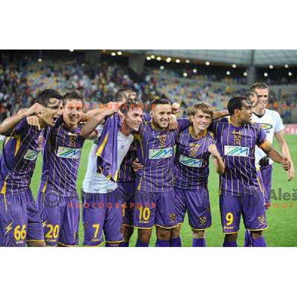Tavares, Mezga, Ilicic at the football game Maribor - Videoton, played in the qualifier for Uefa Europa League, Maribor, 22.07.2010, Maribor won 2:0 and proceeds to the next round 