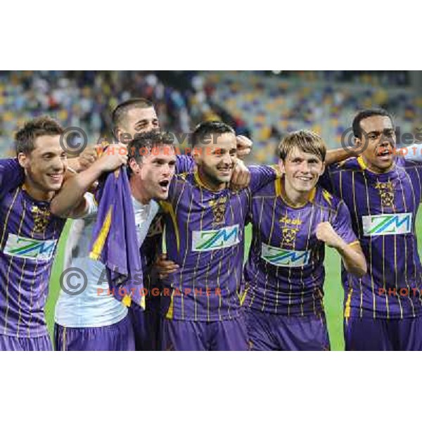Nk Maribor at the football game Maribor - Videoton, played in the qualifier for Uefa Europa League, Maribor, 22.07.2010, Maribor won 2:0 and proceeds to the next round 