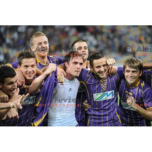 Nk Maribor at the football game Maribor - Videoton, played in the qualifier for Uefa Europa League, Maribor, 22.07.2010, Maribor won 2:0 and proceeds to the next round 
