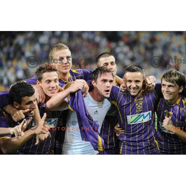 Nk Maribor at the football game Maribor - Videoton, played in the qualifier for Uefa Europa League, Maribor, 22.07.2010, Maribor won 2:0 and proceeds to the next round 