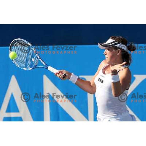 Anastasia Pavlyuchenkova of Russia in action during the quarter-finals of WTA Banka Koper Slovenia Open tennis tournament, played in SRC Marina, Portoroz, Slovenia on July 23, 2010 