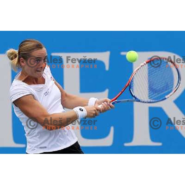 Anastasiya Yakimova of Belarus in action during the quarter-finals of WTA Banka Koper Slovenia Open tennis tournament, played in SRC Marina, Portoroz, Slovenia on July 23, 2010 