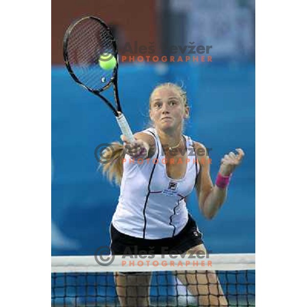 Anna Chakvetadze of Russia in action during the semi-final of the doubles at WTA Banka Koper Slovenia Open tennis tournament, played in SRC Marina, Portoroz, Slovenia on July 23, 2010 