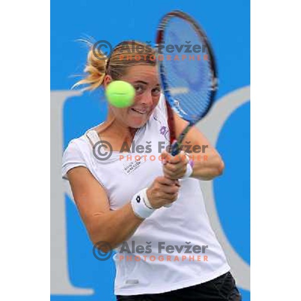Anastasiya Yakimova of Belarus in action during the quarter-finals of WTA Banka Koper Slovenia Open tennis tournament, played in SRC Marina, Portoroz, Slovenia on July 23, 2010 