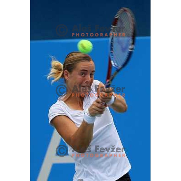 Anastasiya Yakimova of Belarus in action during the quarter-finals of WTA Banka Koper Slovenia Open tennis tournament, played in SRC Marina, Portoroz, Slovenia on July 23, 2010 
