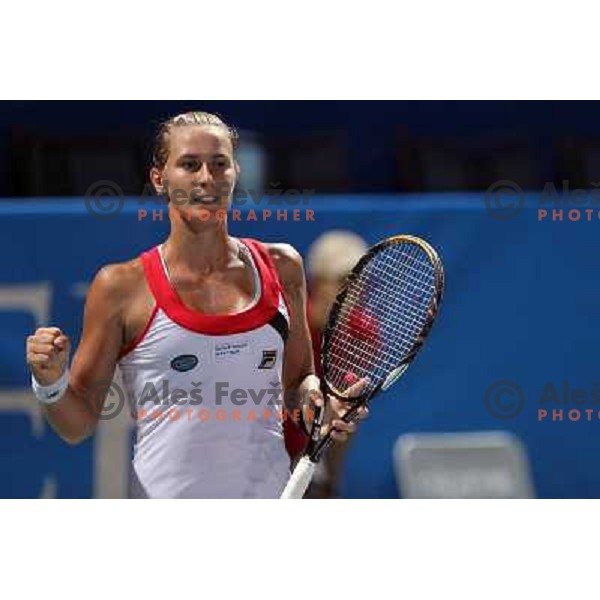 Polona Hercog of Slovenia in action during the quarter-finals of WTA Banka Koper Slovenia Open tennis tournament, played in SRC Marina, Portoroz, Slovenia on July 23, 2010 