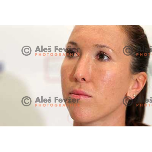 Jelana Jankovic of Serbia during press conference at WTA Banka Koper Slovenia Open tennis tournament, played in SRC Marina, Portoroz, Slovenia on July 19, 2010 