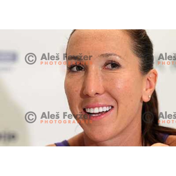 Jelana Jankovic of Serbia during press conference at WTA Banka Koper Slovenia Open tennis tournament, played in SRC Marina, Portoroz, Slovenia on July 19, 2010 