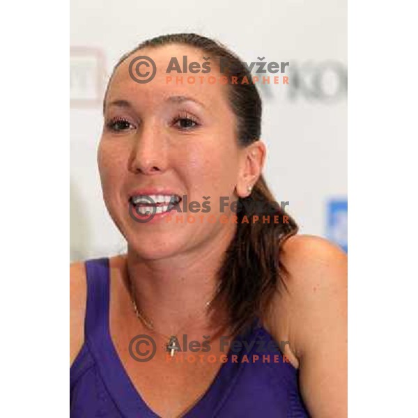 Jelana Jankovic of Serbia during press conference at WTA Banka Koper Slovenia Open tennis tournament, played in SRC Marina, Portoroz, Slovenia on July 19, 2010 