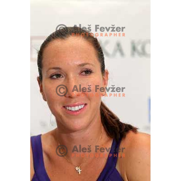 Jelana Jankovic of Serbia during press conference at WTA Banka Koper Slovenia Open tennis tournament, played in SRC Marina, Portoroz, Slovenia on July 19, 2010 