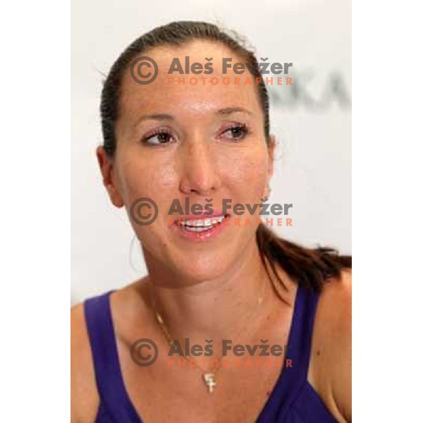 Jelana Jankovic of Serbia during press conference at WTA Banka Koper Slovenia Open tennis tournament, played in SRC Marina, Portoroz, Slovenia on July 19, 2010 