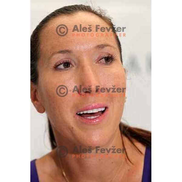 Jelana Jankovic of Serbia during press conference at WTA Banka Koper Slovenia Open tennis tournament, played in SRC Marina, Portoroz, Slovenia on July 19, 2010 