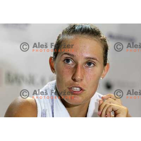 Polona Hercog of Slovenia during press conference at WTA Banka Koper Slovenia Open tennis tournament, played in SRC Marina, Portoroz, Slovenia on July 23, 2010 