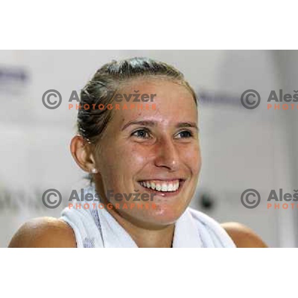 Polona Hercog of Slovenia during press conference at WTA Banka Koper Slovenia Open tennis tournament, played in SRC Marina, Portoroz, Slovenia on July 23, 2010 