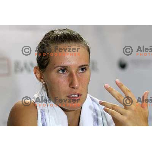 Polona Hercog of Slovenia during press conference at WTA Banka Koper Slovenia Open tennis tournament, played in SRC Marina, Portoroz, Slovenia on July 23, 2010 