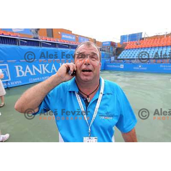 Gjorek before start of semi-final of WTA Banka Koper Slovenia Open tennis tournament, played in SRC Marina, Portoroz, Slovenia on July 24, 2010 